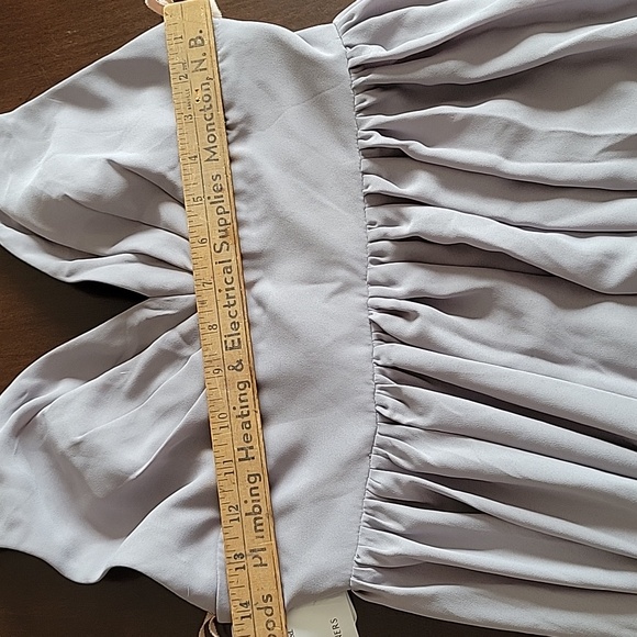 Fame and Partners Formal Maxi Dress In Gray/Mauve Size 4 - Picture 14 of 15